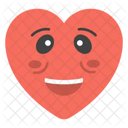 Smiley Heart  Icon