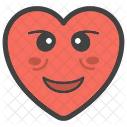 Smiley Heart Emoji Icon