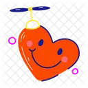 Smiley Heart Happy Heart Heart Shape Icon