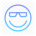 Smiley Line Gradient  Icon