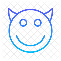 Smiley Line Gradient Emoji Icon