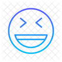Smiley Line Gradient  Icon