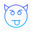 Smiley Line Gradient  Icon