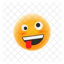 Emoticon loco  Icono