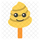 Smiley Lolly Stick Emoji Emoticon Icon