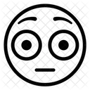 Umriss Smiley Errotet Symbol