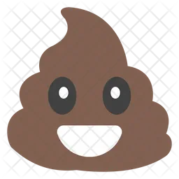 Smiley Poop Emoji Icon