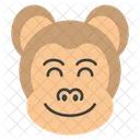 Visage Dargent Souriant Emoji Emoticone Icon