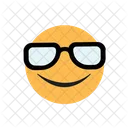 Smiley With Glasses Emoji Emoticons Icon