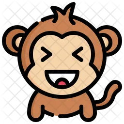 Macaco sorridente  Ícone