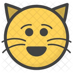 Smiling Cat Face Emoji Icon