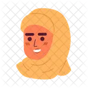 Caucasian Woman Hijab Islamic Veil Caucasian Smiling アイコン