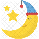 Smiling Moon Pleasant Icon