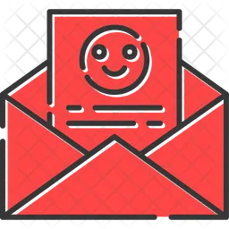 Smiling Email  Icon