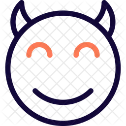Smiling Eyes Devil Emoji Icon