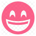 Pink Happy Laughing Icon
