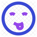 Smiling eyes stuck out tounge  Icon