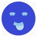 Smiling Eyes Stuck Out Tounge Icon