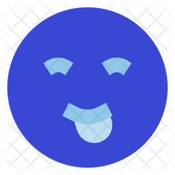 Smiling Eyes Stuck Out Tounge Emoji Icon