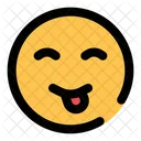 Smiling Eyes Stuck Out Tounge Icon