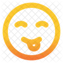 Smiling Eyes Stuck Out Tounge  Icon