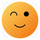 Smiling Face With Eyes Open Emoji Face Icon