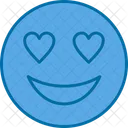 Smiling Face With Heart Eyes Emoji Eyes Icon