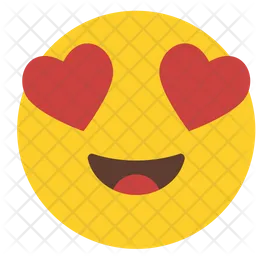 Smiling face with heart-shaped eyes Emoji Icon
