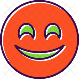 Smiling Face With Hearts Emoji Icon - Download in Dualtone Style