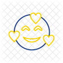 Smiling Face With Hearts  Icon