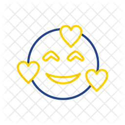 Smiling Face With Hearts Emoji Icon