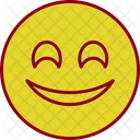 Smiling Face With Smiling Eyes Emoji Eyes Icon