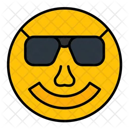 Smiling Face With Sunglasses  Icon
