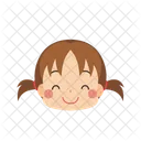 Girl Emoji Smile Cheerfully Icon