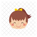 Girl Emoji Smile Cheerfully Icon