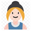 Smiling Girl Girl Woman Icon