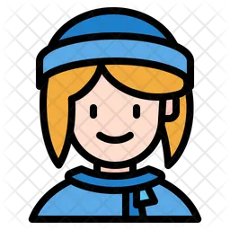 Smiling Girl  Icon