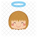 Girl Halo Emoji Icon