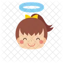 Girl Halo Emoji Icon