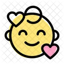 Smiling Hearts Baby Icon
