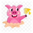 Pigs Stickers Cute Swine Cute Hog Icon