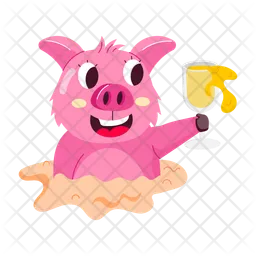 Smiling Pig  Icon