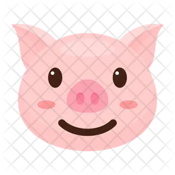 Smiling Pig Emoji Icon