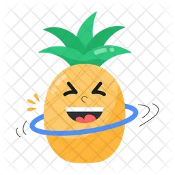 Smiling Pineapple  Icon