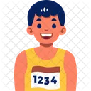 Athlete Runner Character Icon