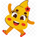 Snail Character Happy Icon