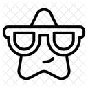 Smiling Star Emotion Emoticon Icon