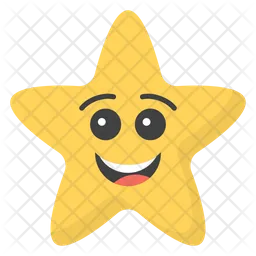 Smiling Star Emoji Icon