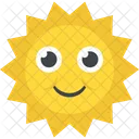 Smiling Sun Welcome Icon