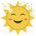 Smiling Sun Sunshine Sun Icon